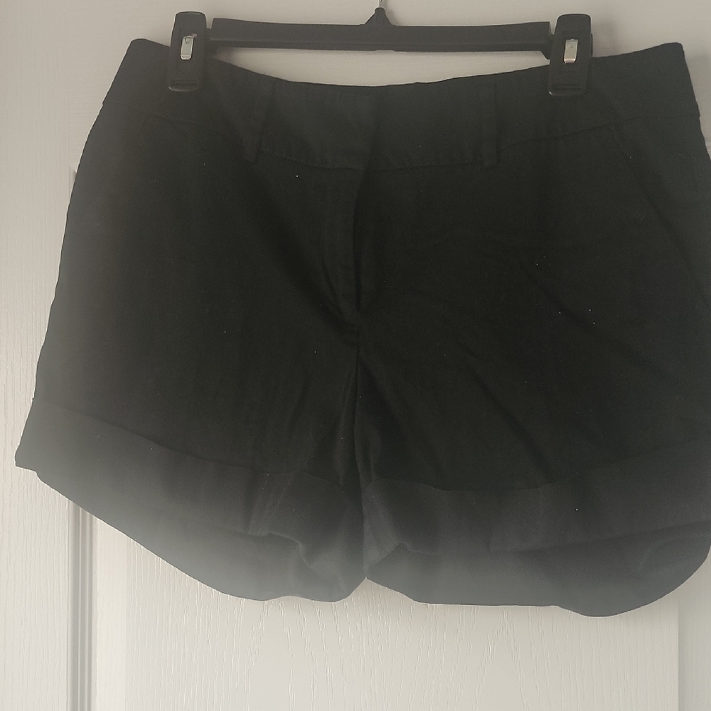 New York & Company Black Relaxed Fit Bermuda Shorts
